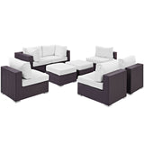 Convene 8 Piece Outdoor Patio Sectional Set by Lefancy