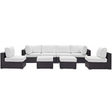 Convene 8 Piece Outdoor Patio Sectional Set by Lefancy