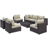 Convene 8 Piece Outdoor Patio Sectional Set by Lefancy