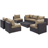 Convene 8 Piece Outdoor Patio Sectional Set by Lefancy