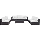 Convene 8 Piece Outdoor Patio Sectional Set by Lefancy