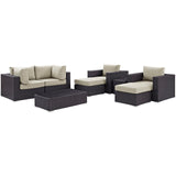 Convene 8 Piece Outdoor Patio Sectional Set by Lefancy