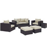 Convene 8 Piece Outdoor Patio Sectional Set by Lefancy