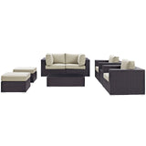 Convene 8 Piece Outdoor Patio Sectional Set by Lefancy