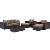 Convene 8 Piece Outdoor Patio Sectional Set by Lefancy