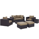 Convene 8 Piece Outdoor Patio Sectional Set by Lefancy