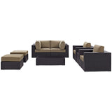 Convene 8 Piece Outdoor Patio Sectional Set by Lefancy