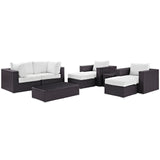 Convene 8 Piece Outdoor Patio Sectional Set by Lefancy