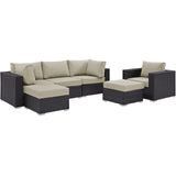 Convene 6 Piece Outdoor Patio Sectional Set by Lefancy