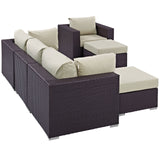 Convene 6 Piece Outdoor Patio Sectional Set by Lefancy