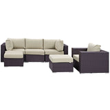 Convene 6 Piece Outdoor Patio Sectional Set by Lefancy