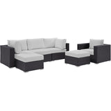 Convene 6 Piece Outdoor Patio Sectional Set by Lefancy