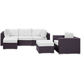 Convene 6 Piece Outdoor Patio Sectional Set by Lefancy