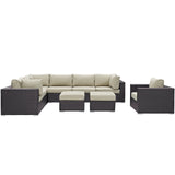 Convene 9 Piece Outdoor Patio Sectional Set by Lefancy