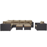 Convene 9 Piece Outdoor Patio Sectional Set by Lefancy