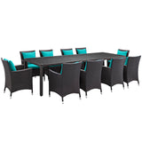 Convene 11 Piece Outdoor Patio Dining Set by Lefancy