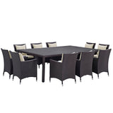 Convene 11 Piece Outdoor Patio Dining Set by Lefancy