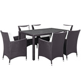 Convene 7 Piece Outdoor Patio Dining Set by Lefancy