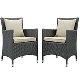 Sojourn 2 Piece Outdoor Patio Sunbrella® Dining Set by Lefancy