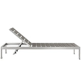 Shore Outdoor Patio Aluminum Chaise by Lefancy