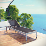 Shore Outdoor Patio Aluminum Mesh Chaise by Lefancy