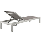 Shore Outdoor Patio Aluminum Mesh Chaise by Lefancy