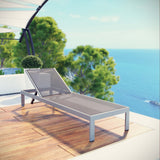 Shore Outdoor Patio Aluminum Mesh Chaise by Lefancy