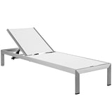 Shore Outdoor Patio Aluminum Mesh Chaise by Lefancy