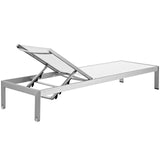 Shore Outdoor Patio Aluminum Mesh Chaise by Lefancy