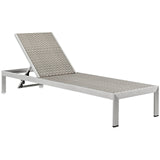 Shore Outdoor Patio Aluminum Rattan Chaise by Lefancy