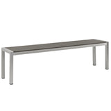 Shore Outdoor Patio Aluminum Bench by Lefancy