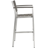 Shore Outdoor Patio Aluminum Bar Stool by Lefancy