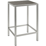 Shore Outdoor Patio Aluminum Bar Table by Lefancy