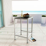 Shore Outdoor Patio Aluminum Bar Table by Lefancy