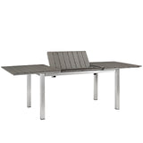 Shore Outdoor Patio Aluminum Dining Table by Lefancy