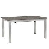 Shore Outdoor Patio Aluminum Dining Table by Lefancy