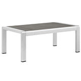 Shore Outdoor Patio Aluminum Coffee Table by Lefancy