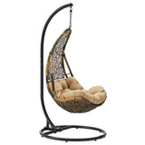 Abate Wicker Rattan Outdoor Patio Swing Chair by Lefancy