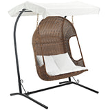 Vantage Outdoor Patio Swing Chair With Stand by Lefancy
