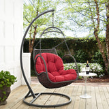 Arbor Outdoor Patio Wood Swing Chair by Lefancy