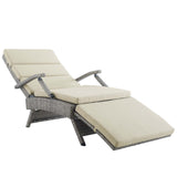 Envisage Chaise Outdoor Patio Wicker Rattan Lounge Chair by Lefancy