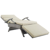 Envisage Chaise Outdoor Patio Wicker Rattan Lounge Chair by Lefancy