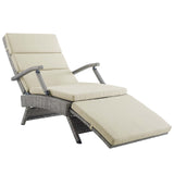 Envisage Chaise Outdoor Patio Wicker Rattan Lounge Chair by Lefancy