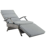 Envisage Chaise Outdoor Patio Wicker Rattan Lounge Chair by Lefancy