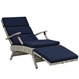 Envisage Chaise Outdoor Patio Wicker Rattan Lounge Chair by Lefancy