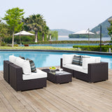 Convene 5 Piece Outdoor Patio Sectional Set by Lefancy