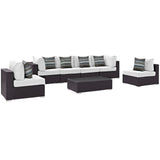 Convene 7 Piece Outdoor Patio Sectional Set by Lefancy