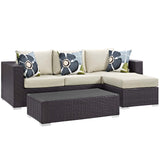 Convene 3 Piece Outdoor Patio Sofa Set by Lefancy