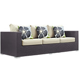 Convene 3 Piece Outdoor Patio Sofa Set by Lefancy