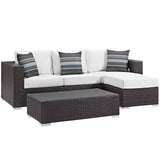 Convene 3 Piece Outdoor Patio Sofa Set by Lefancy